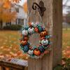 Durable Halloween Porch Decoration Pumpkin Pendant with Hanging Chain Waterproof Acrylic Welcome Front Door Sign for Window Wall Indoor Outdoor