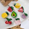 Internet Celebrity Taking Photo Side Bangs Hair Claw with Mini Fruit Shape Hair Catch for Woman Teens Braids Side Bangs