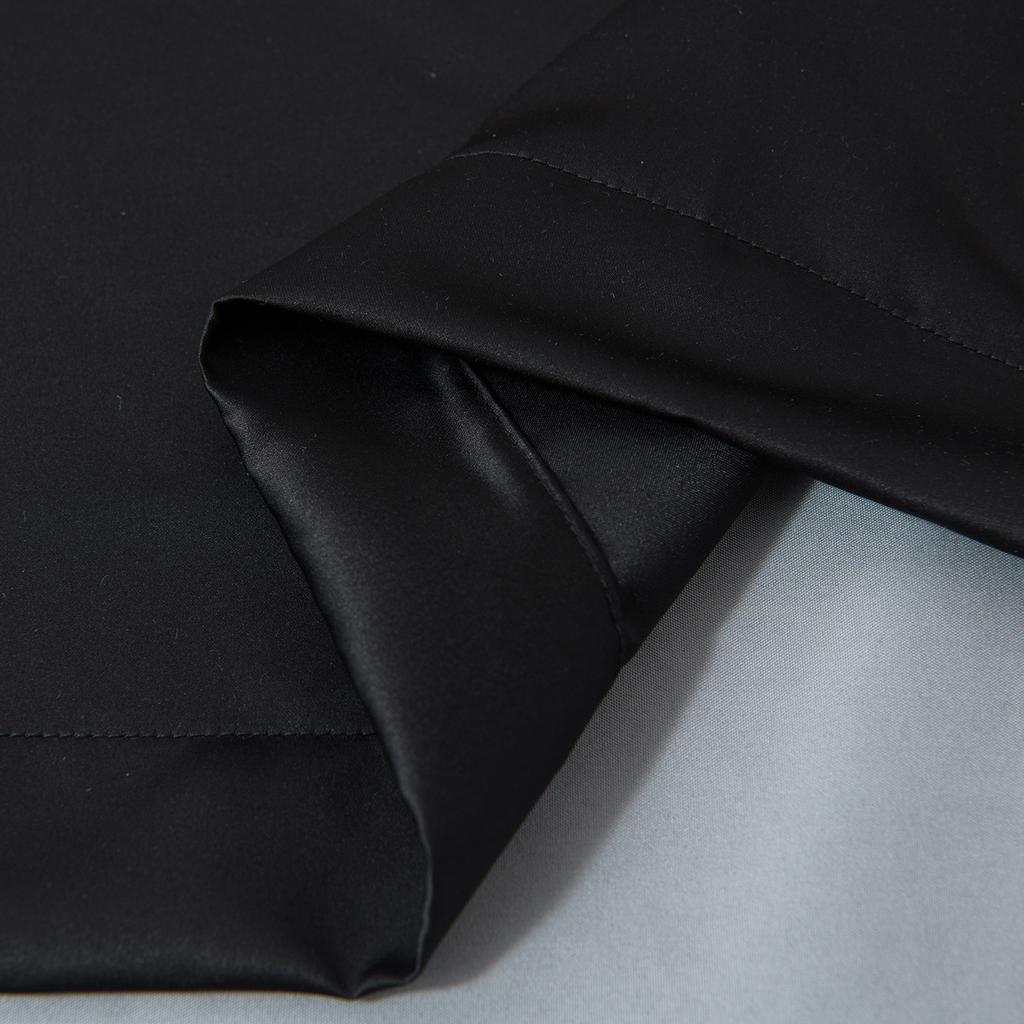 Simple Plain Curtain Cloth, Living Room Bedroom Balcony High Blackout Curtain Finished Product, Can Be