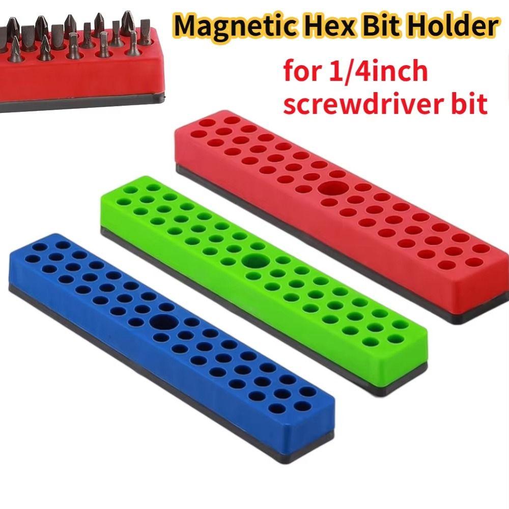 43 Holes Screwdriver Bit Storage Organizer Drill Bit Storage Rack  1/4" Shank Hex Bits