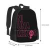 Not One Less-Girl Power Fashion Pattern Design Travel Laptop School Backpack Bag Girl Power Feminist Feminism Woman Pink Female