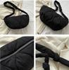 Large Capacity Women's Crossbody Bag Soft Cott-padded Jacket Bag Lightweight Waterproof Dumplings Bag For Women