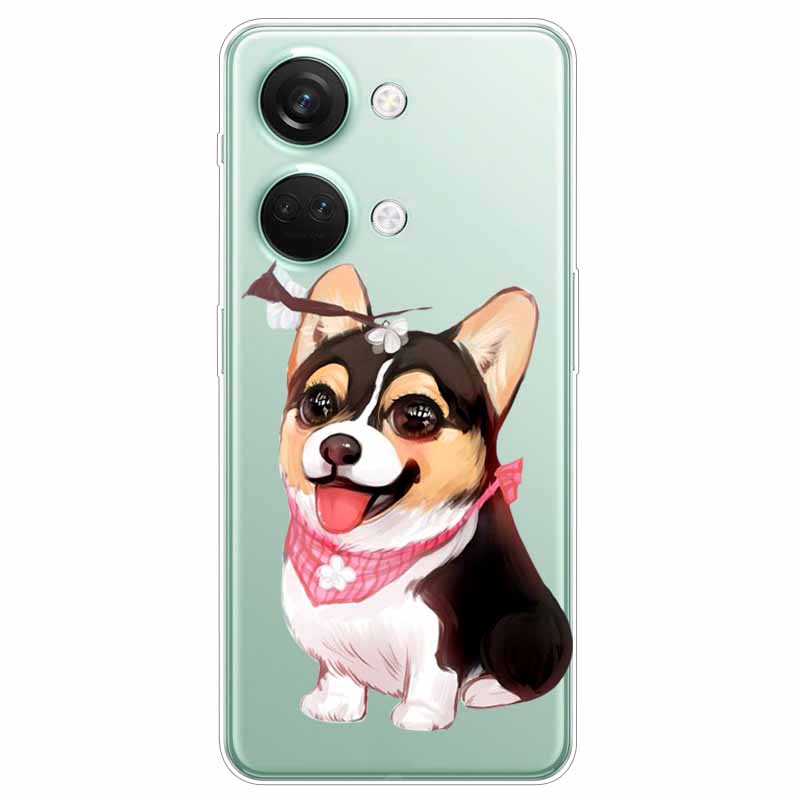 For One Plus Nord 3 5G Case TPU Soft Clear Owl Dog Transparent Funda For Oneplus Nord 3 2023 Silicone Slim Shell 1 + Nord3 Capa