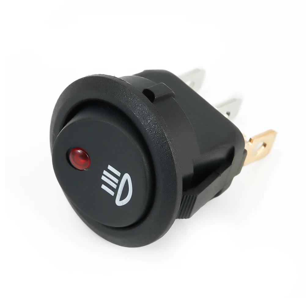 1 Pc On Off Rocker Switch Red Led Fog Light Lamp Symbol Car Van Truck 23mm DC 12V 20A ABS Plastic Fit For Car Van Truck Battery Switches5