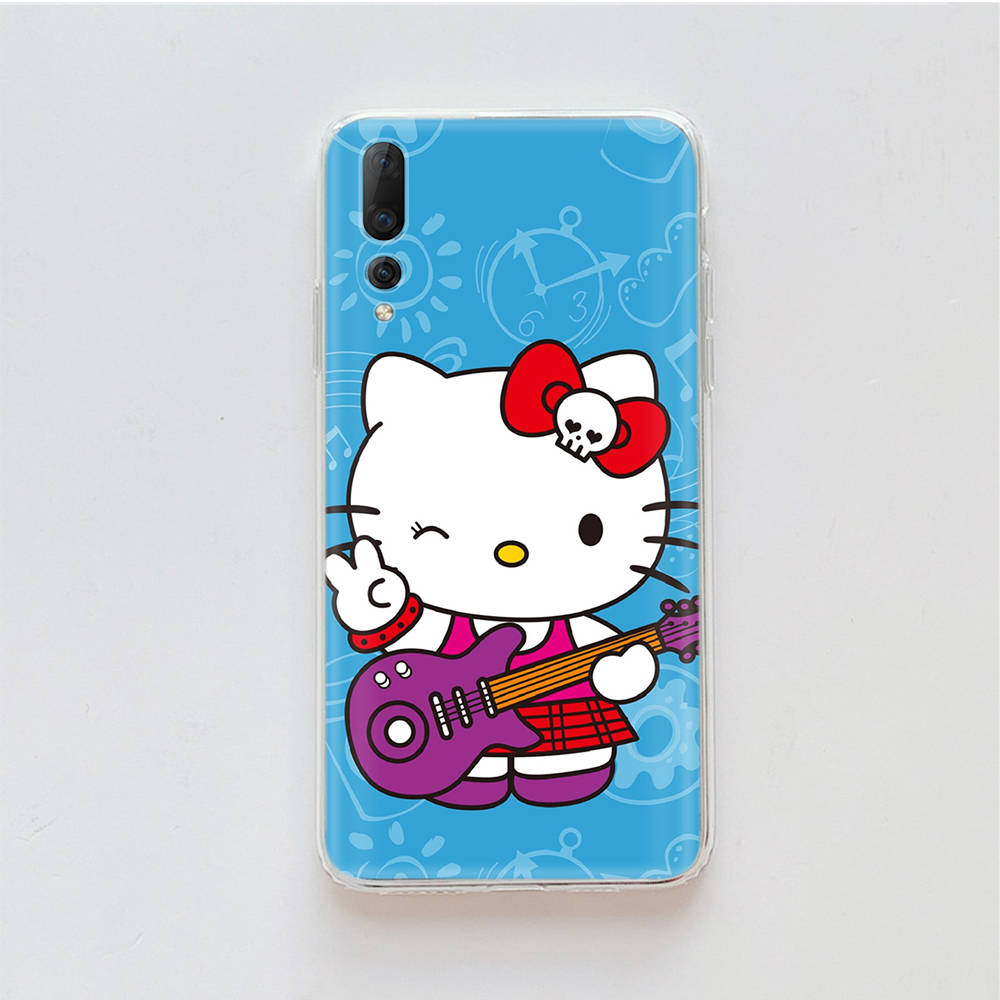 Transparent Case for Samsung A04 A14 A23 M33 M53 Realme 10 9 C35 C55 VIVO X80 Infinix Hot 30 Note 11 Tecno Spark 8P Pro L-19 Hello Kitty