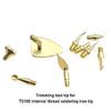 Corrosion Resistant  Precise Machined Brass Soldering Tip For Secure Heat Insertion Nut Mounting In Electronics Assembly