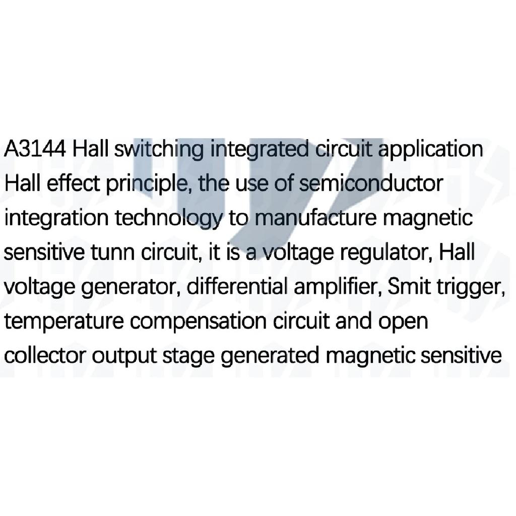 100pcs A3144 OH3144 Y3144 Hall Effect Sensor Brushless Electric Motor TO-92UA A3144EUA