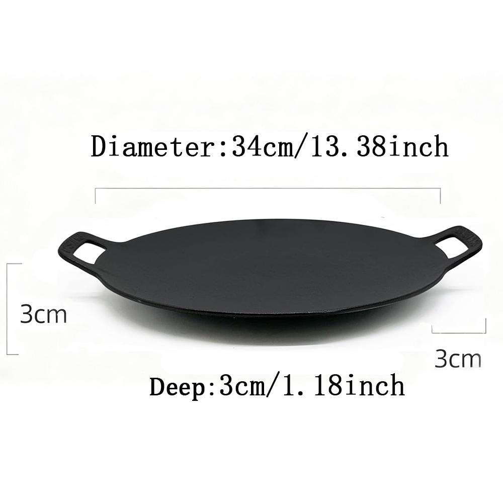 Korean Grill Pan with Nonstick 7-Layer Coating,11.8" /13.38" Aluminum BBQ Griddle for Induction, Gas Stove, Indoor and Outdoor