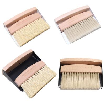Beechwood Dustpan and Brush Combo with Comfortable Grip for Quick Cleaning Effective Dirt Removal Tool Cleaning Supplies