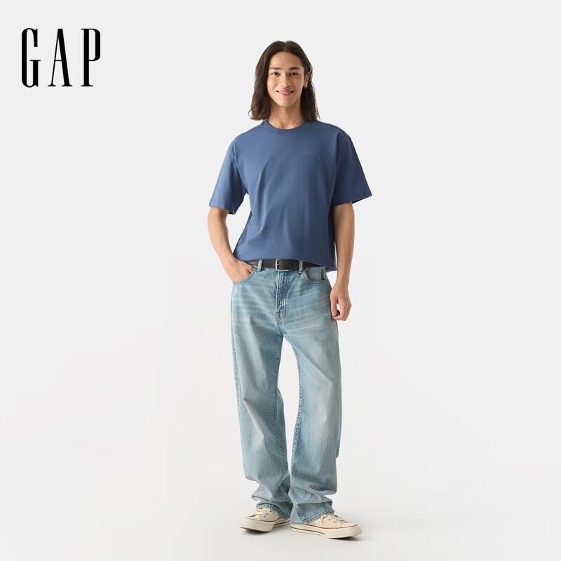 Gap Unisex 2025 Spring Solid Logo Short Sleeve T-Shirt XL 3380₽