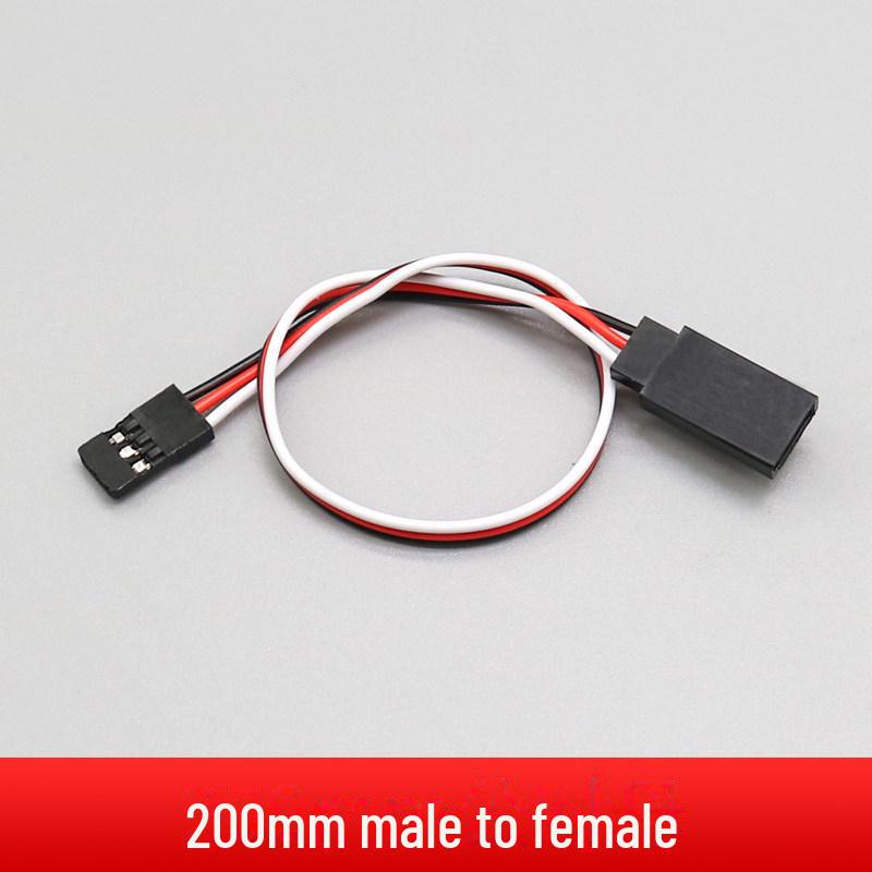 "30-Core Servo Extension Cable for Model Cars and Aircraft, Male to Female, 150/200/300/500mm"