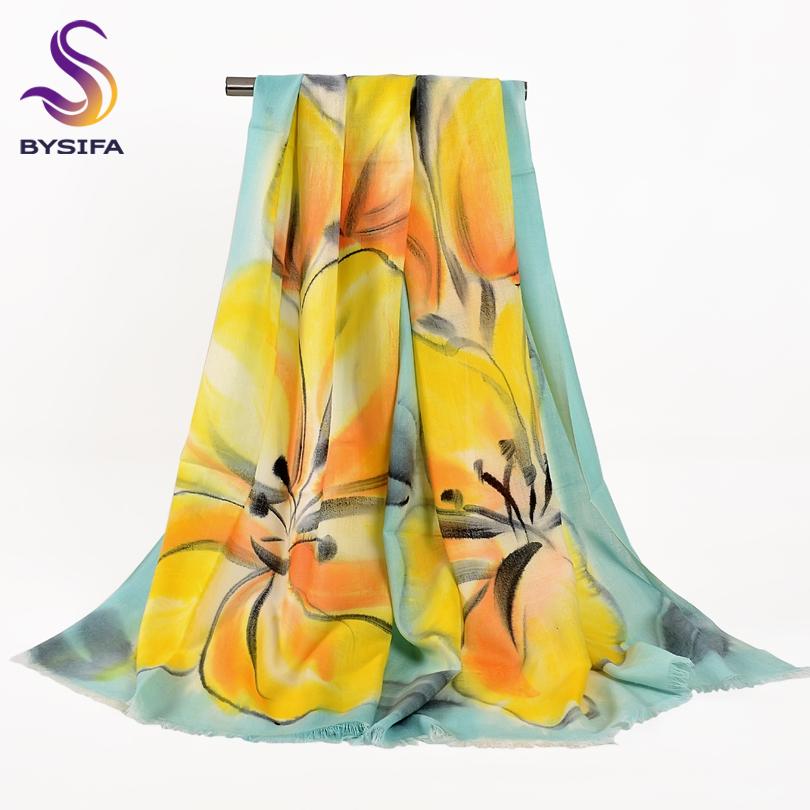 Pure Wool Scarves New Design Plus Size Wool Scarf Wraps Fashion Elegant Brand Pashmina Women All-Match Warm Winter Scarf Shawl