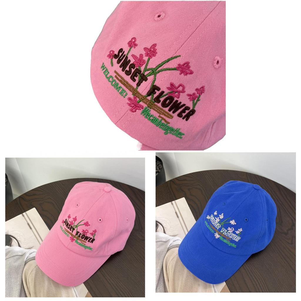 Embroidered Cotton Baseball Cap For Women With Sun Protection And Breathability Perfect For Casual Wear