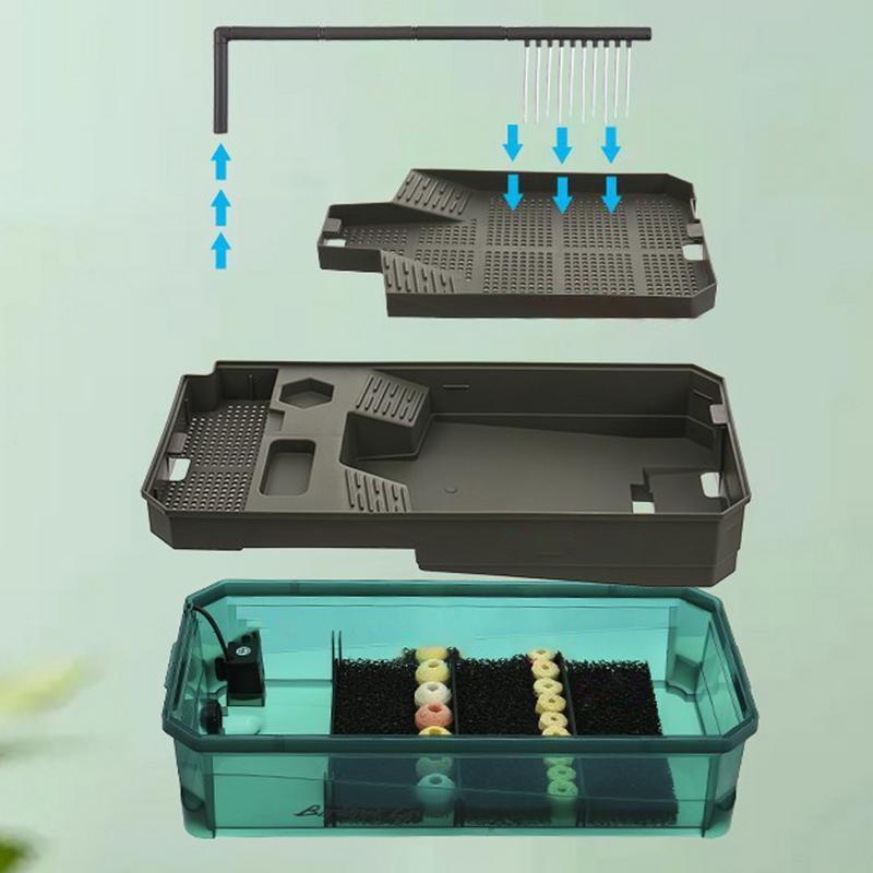 Turtle Tank Multi-purpose Aquatic Pet Turtle Aquarium for Red-eared Slider Pet Turtle Breeding Does Not Include Filter and Light