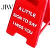 Creative Love Themed Gifts Romantic Mini Desk Sign with I You/I Miss You/I'm Proud of You Text for Anniversary Valentine's Day Commemorative