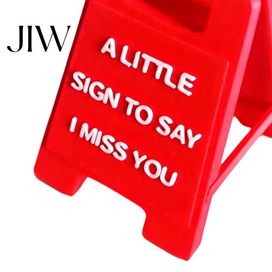 Creative Love Themed Gifts Romantic Mini Desk Sign with I You/I Miss You/I'm Proud of You Text for Anniversary Valentine's Day Commemorative