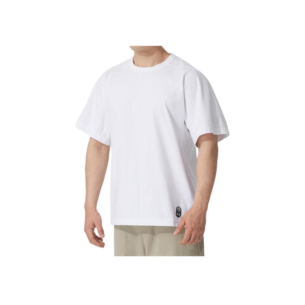 Under Armour Soft And Comfortable Loose Short Sleeve T-Shirt Unisex Tops White 1387988-100