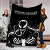 Customizable Venom Throw Blanket – Personalized Name, All-Season Cozy Snug Blanket, Machine Washable, Personalized Blanket