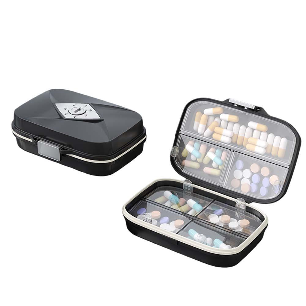 Grids Sealing 7 Grids Pill Box Medicine Tablet Container Mini Jewelry Storage Travel Pill Case Dustproof Plastic
