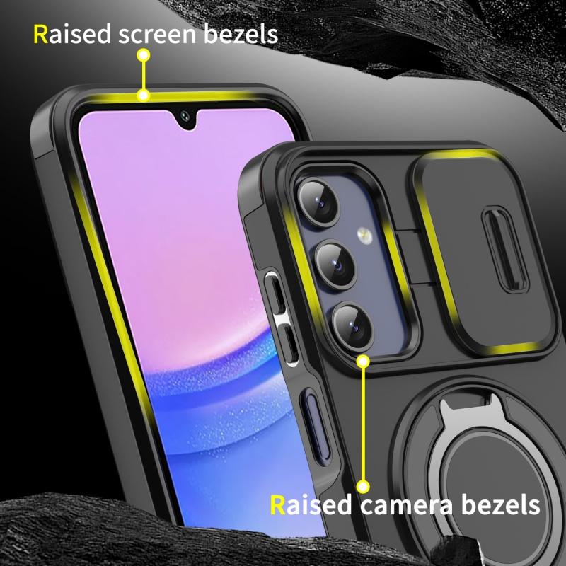 For Samsung Galaxy A13 A23 A14 A54 A04S A15 A25 A35 A55 A05 A05S A16 A26 A36 A56 A06 Magsafe Magnetic Wireless Charge Ring Case
