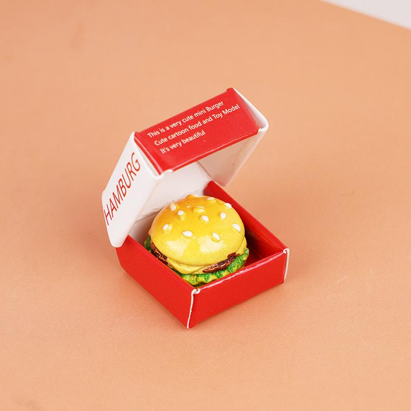 Mini Simulation Fun Small Hamburger Doll House Ornament Food Food Play Children Play House Toy Model Small Items