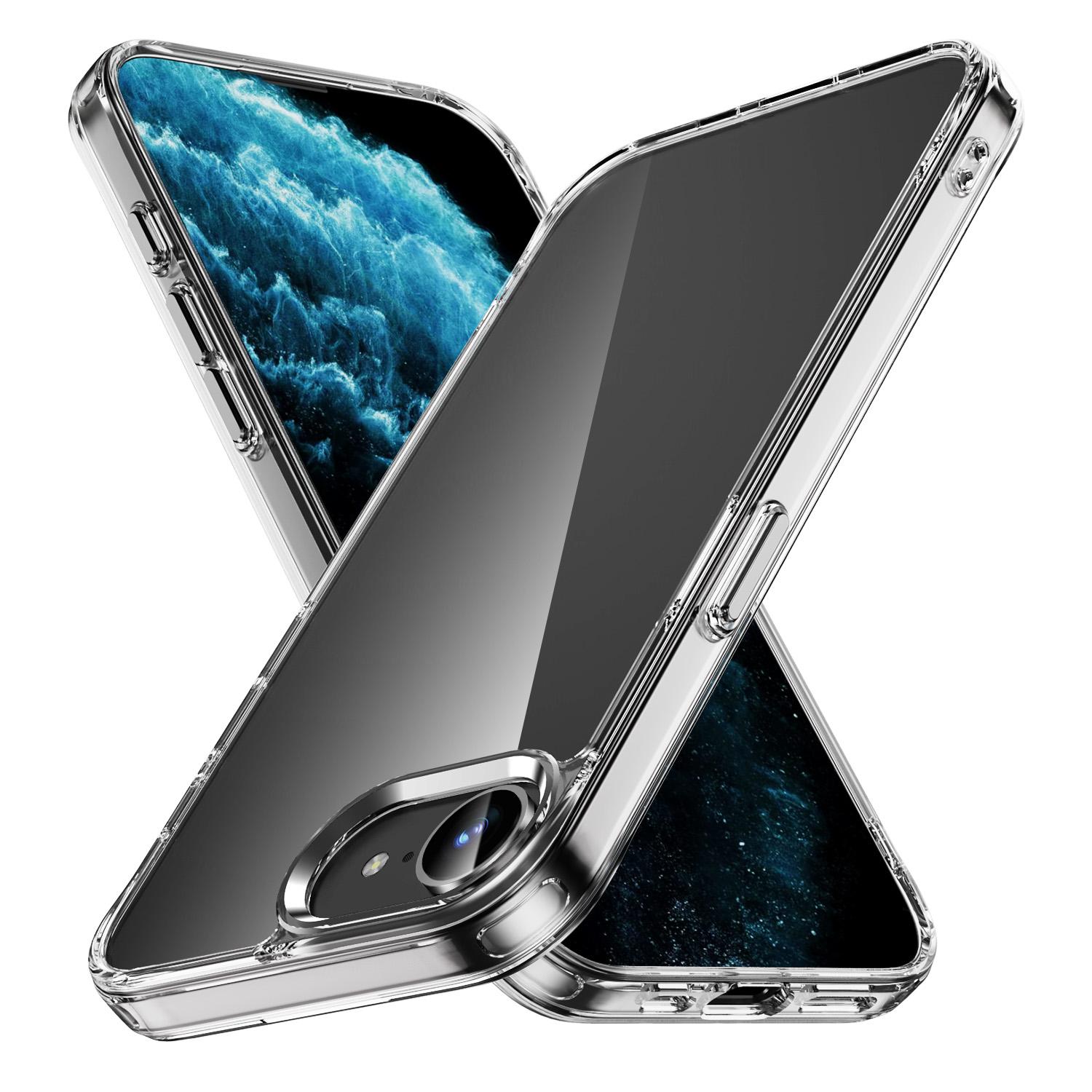 

Hybrid Shockproof Clear Bumper Case For iPhone 16 16E 15 14 13 12 11 8 7 Plus X XS XR Pro Max SE 4 Slim Acrylic Hard Back Cover For iPhone 16E прозорий