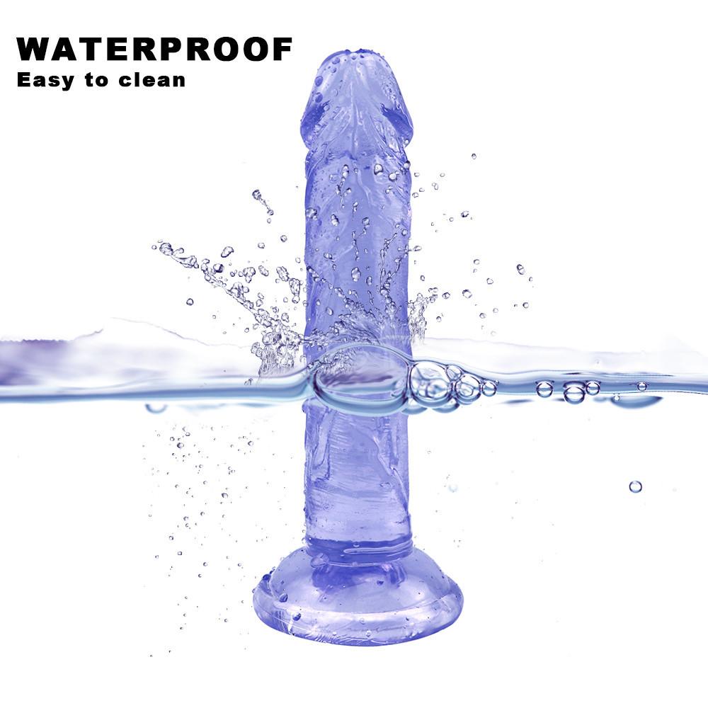 Soft Jelly Dildo RUNYU Realistic Fake Dick Penis Butt Plug Sex Toys for Woman Men Vagina Anal Massage