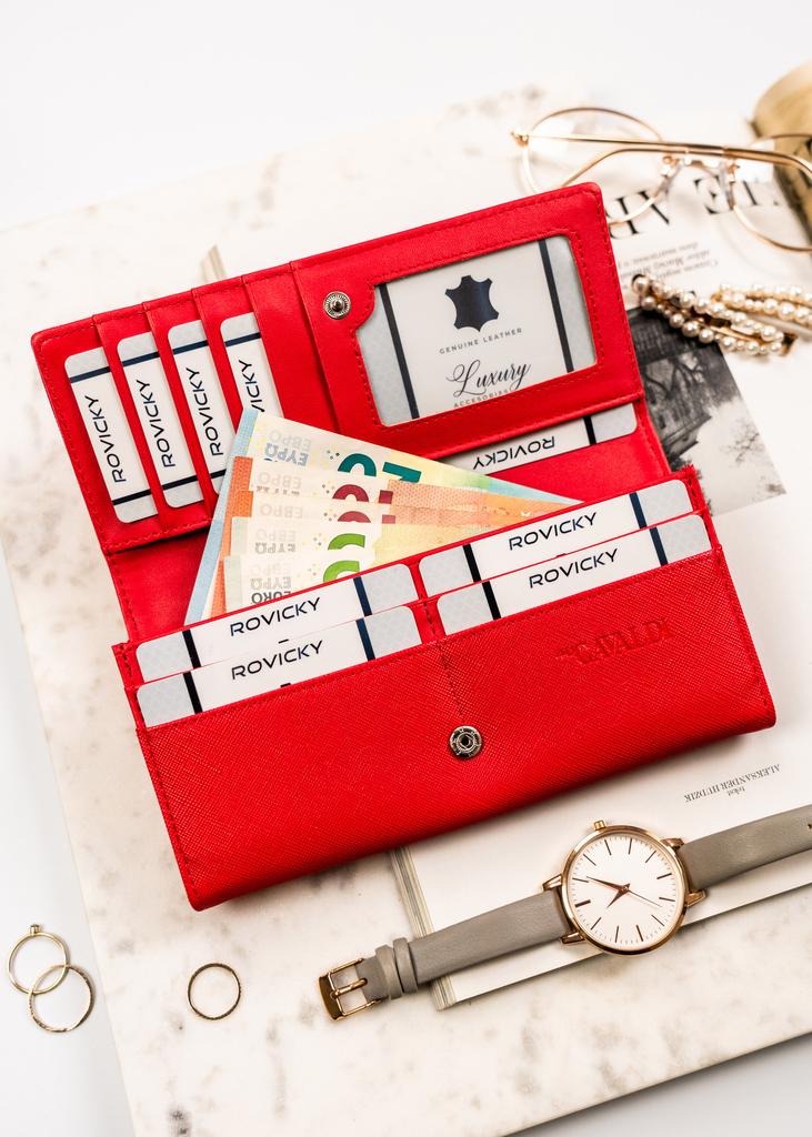 Women's PU Wallet GD24-FO-SFK-7649 Red