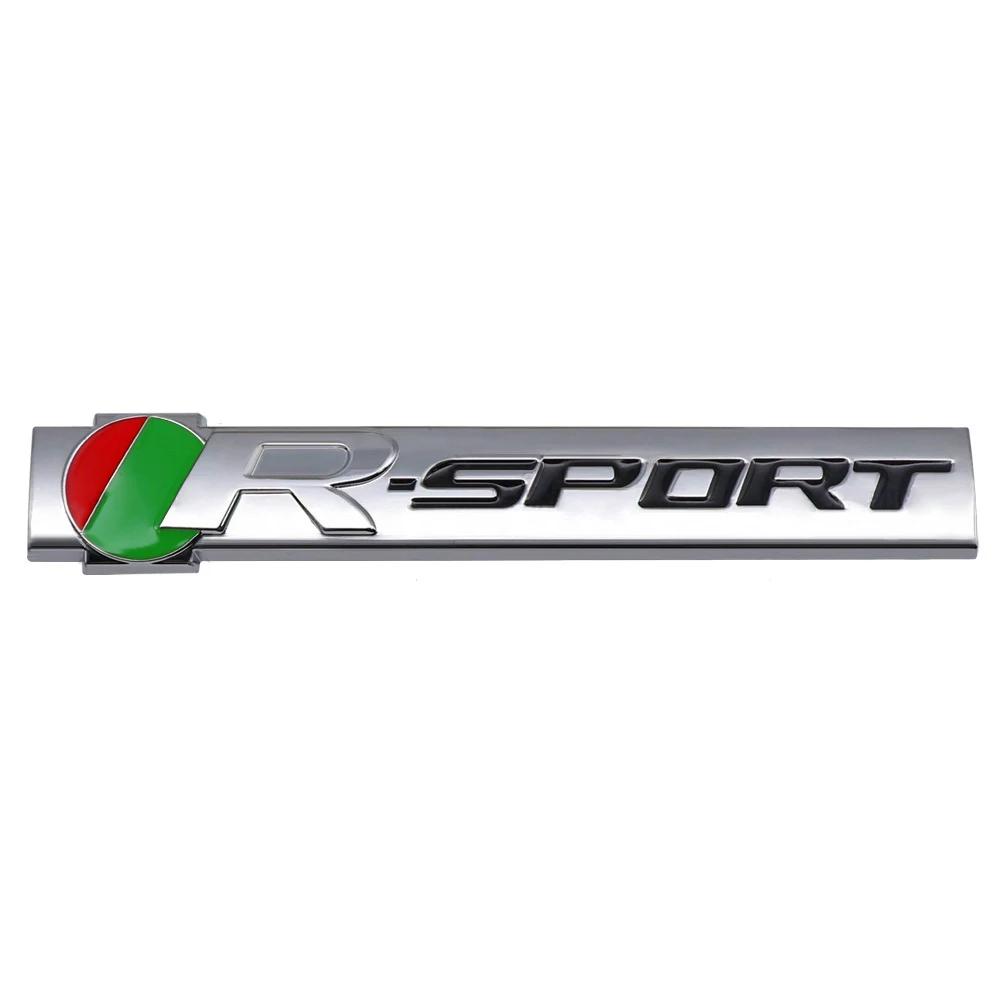 3D Car R-sport Logo Front Grille Emblem Side Fender Trunk Badge Sticker for E-Pace F-Type XE I-Pace XF F-Pace SType XJ XK