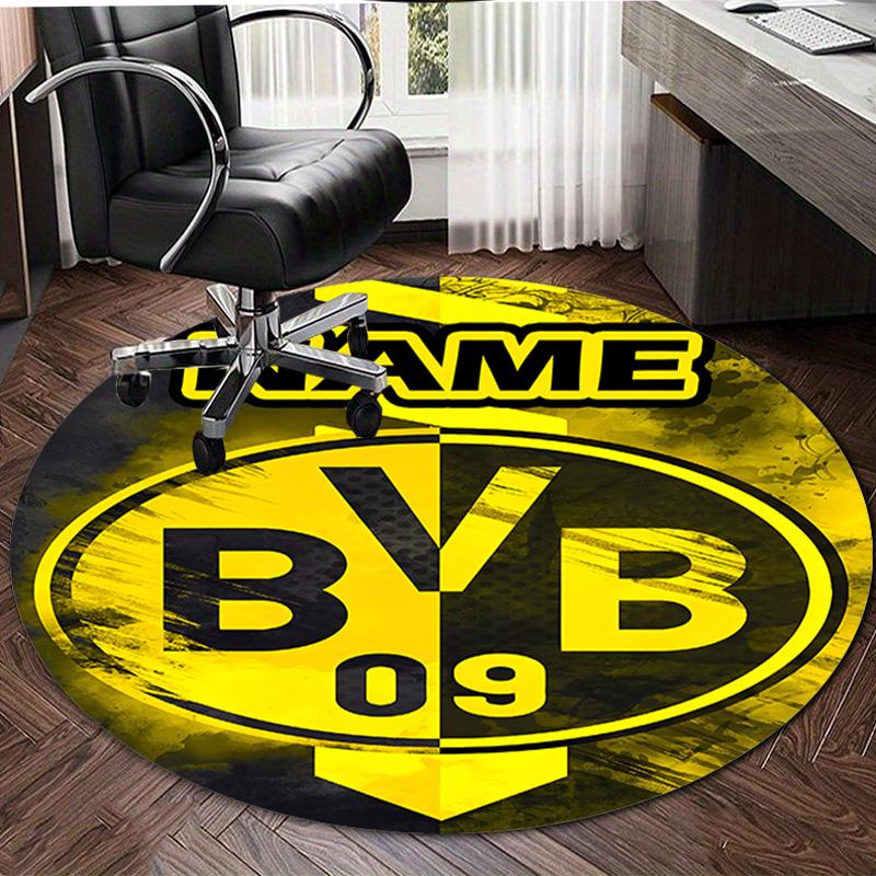 Personalized B-BVB Round Chair Office Rug - Perfect for Mat, Office Chair & More - Ideal Gift for Birthdays and Holidays