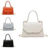 Stylish Pu Leather Handbag 2023 Trendy Stone Pattern Small Square Bag For Women