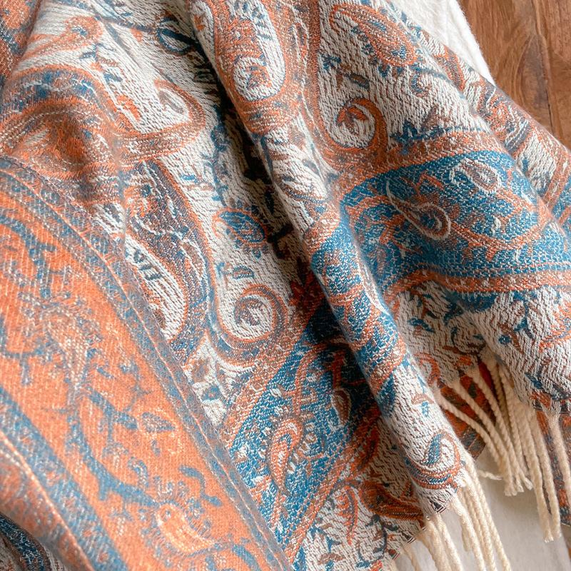 Women Winter Cashmere Scarf  Paisley Pashmina Luxury Brand Shawls and Wraps Bufanda Hijab Travel Stoles Echarpe Warm Blanket