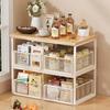With Drawer Kitchen Mesh Shelves Multi-Layer Pull-Out Storage Rack Kitchen Countertop