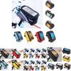 Durable Waterproof Cycling Bike Frame Pannier Bag With Touch Screen Phone Holder