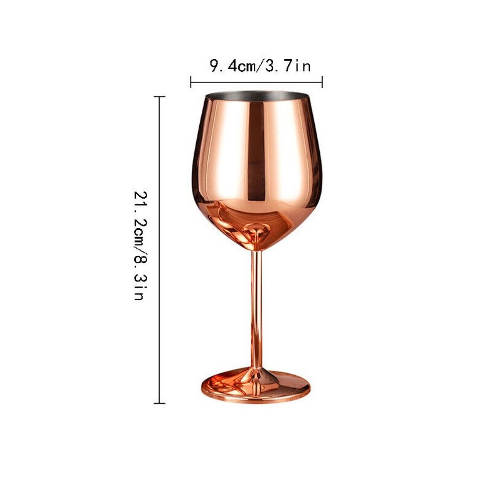 Metal Champagne Cup Stainless Steel Red Wine Goblet European Style Bar Cocktail Cup