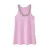 Fashion Style 2024 Summer New Arrival Women's Round Neck Sleeveless Jewelry Inlaid Plain Stitch Mini Dress 5755025