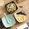 10pcs Heat-resistant Soup Bowl Plastic Snack Dish Multifunctional Square Salad Plate  Restaurant