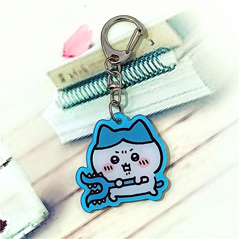 Chiikawa Decorative Acrylic Keychain: Cartoon Pendant for Bags and Car Keys