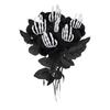 Artificial Flower with Skeleton Hands Decorative Holiday False Flower for Party Dining Photo Props