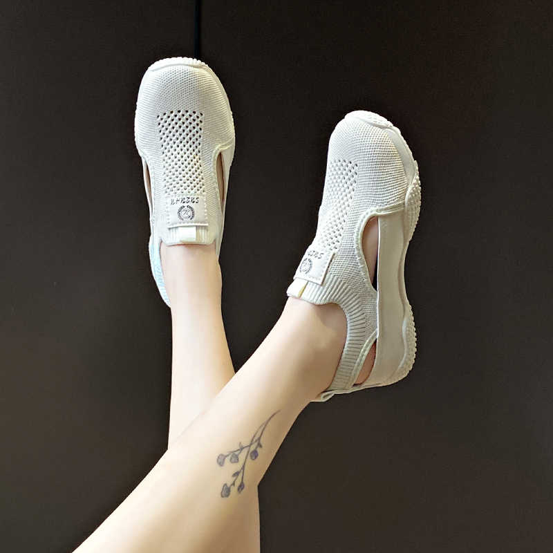 Fashion Slip-resistant Does Not Slip Thick Sole Women Shoes High Heels Size 44 Sport Woman Sneakers Drop Shipping Luxury Wide Foot