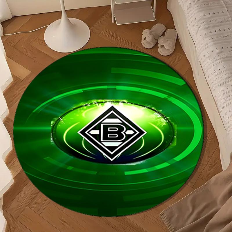 Monchengladbach Emblem Round Mat Home Decor, Chair Rug For livingroom,Bedroom, Doormat Home Decor Birthday Gift Christmas Gifts