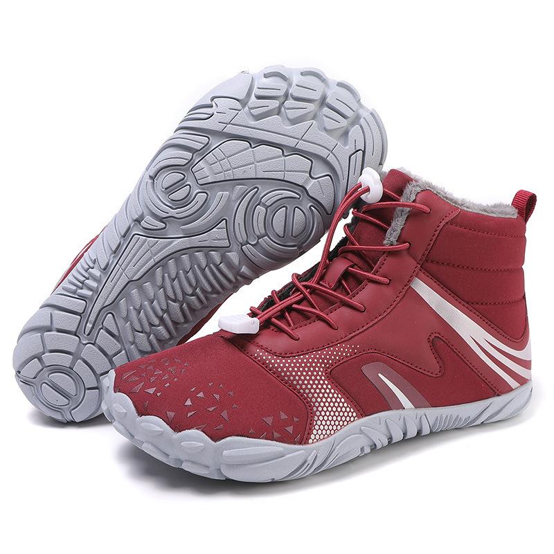 Outdoor warm cotton shoes Winter cotton shoes Couple velvet thickened snow boots Wear-resistant rubber sole Indoor