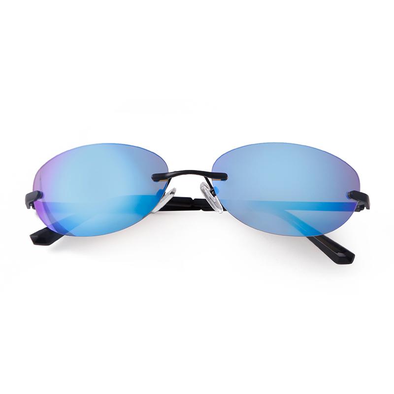 Y2K Oval Sunglasses for Women Men Futurist Frameless Sun Glasses Cycling Sports Glasses S8765