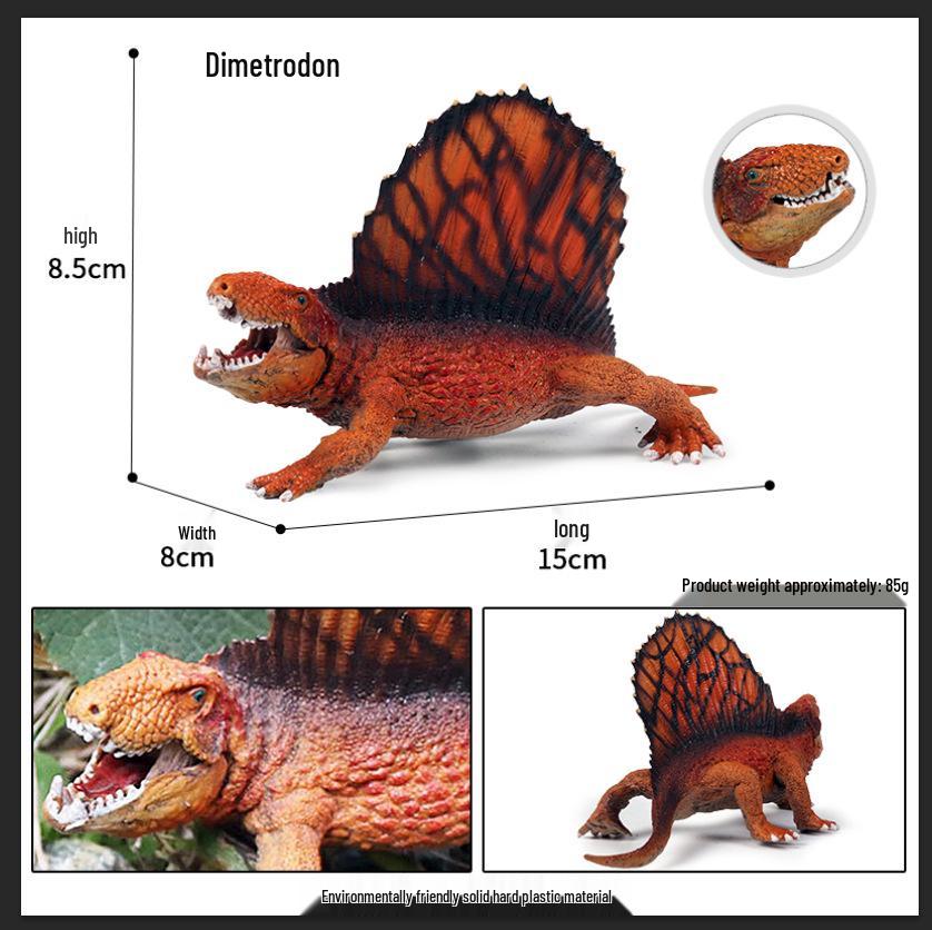 Jurassic Dinosaur Toy Set: Thick-Nosed Dragon, T-Rex, Velociraptor, Pterodactyl, Mosasaurus, Spinosaurus