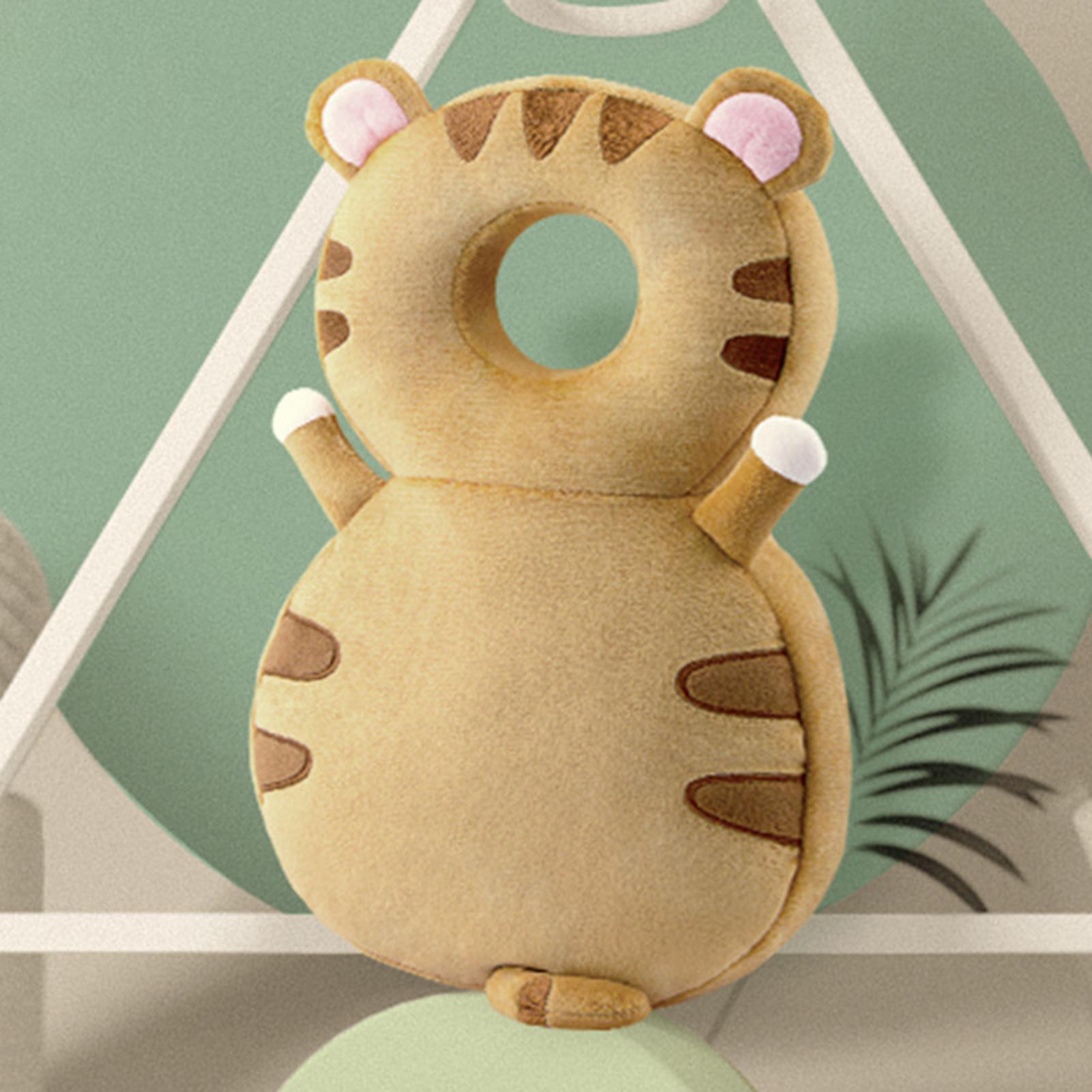 

Детская подушка против столкновений Дышащая защита головы для детской ходунки Защита от падений Животное Плюшевая подушка Регулируемый ремешок Подушка для спины style 4