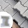 Concrete Brick Mould Lightweight Decorative Unique Form Floor Tile Stepping Stone Paver for Park Patio Pathway Outdoor
