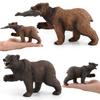 Realistic Black Bear And Brown Bear Forest Animal Model Figurines Perfect For Kids
