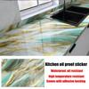 40cm Marble Pattern Kitchen Wall Stickers Self-Adhesive Oil-Proof Stain-Resistant Livingroom Resistant Home Decorative Wallpaper
