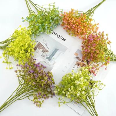 Simulation Gypsy Home Furnishing Wedding Decoration Fake Flower Holding Gypsy Artificial Simulation Green Plant Plastic Flower