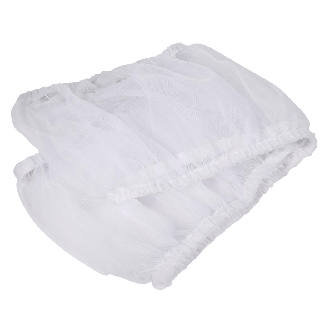 Large Size Ventilated Nylon Bird Cage Cover Shell Seed Catcher Pet Products(White)